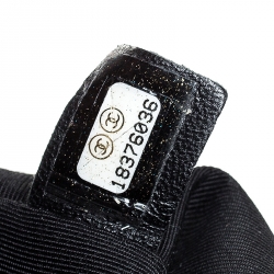 Pre Owned حقيبة شانيل لارج قلاب بوي جلد خروف مبطن أسود