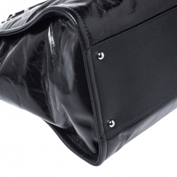 Pre Owned Chanel Black Leather Large Deauville Tote