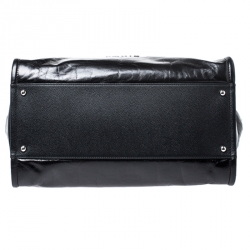 Pre Owned Chanel Black Leather Large Deauville Tote
