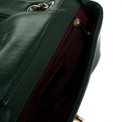 مملوكة مسبقًا حقيبة شانيل قلاب فينتدج مادموازيل جلد مبطنة خضراء