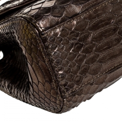 Chanel Metallic Python Tassel Flap Bag