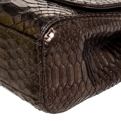 Chanel Metallic Python Tassel Flap Bag