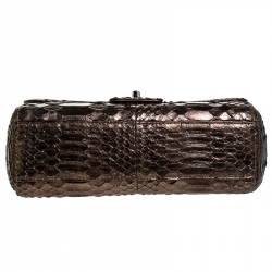 Chanel Metallic Python Tassel Flap Bag