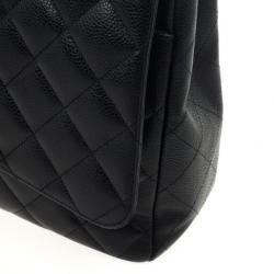 مملوكة مسبقًا Chanel Black Caviar Classic Maxi Flap Bag