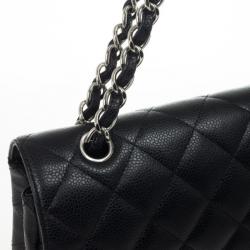 مملوكة مسبقًا Chanel Black Caviar Classic Maxi Flap Bag