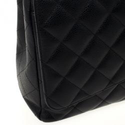 مملوكة مسبقًا Chanel Black Caviar Classic Maxi Flap Bag