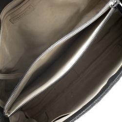 مملوكة مسبقًا Chanel Metallic Grey Quilted Caviar Leather Grand Shopper Tote