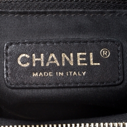 مملوكة مسبقًا حقيبة يد شوبر شانيل غراند جلد كافيار مبطن أسود