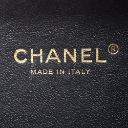 Pre Owned حقيبة شانيل CC فيليجري فايتي جلد أسود/ أزرق كحلي صغيرة مبطنة