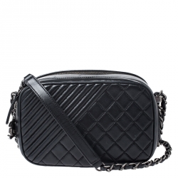 Chanel Black Quilted Leather Small Boy Camera Case Shoulder Bag Chanel | TLC