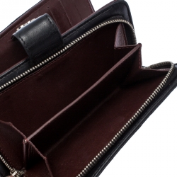 Chanel Black Quilted Leather L-Zip Wallet