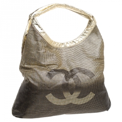 مملوكة مسبقًا حقيبة شانيل Hollywood CC جلد أومبريه ميتالك