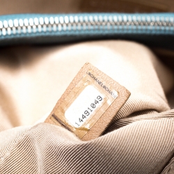 Pre Owned Chanel Blue Quilted Leather Grand Shopper Tote