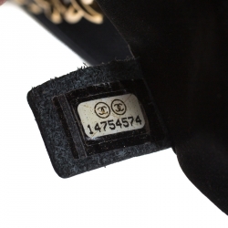 Pre Owned حقيبة شانيل غراند شوبر جلد كافيار سوداء مبطنة