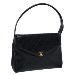 مملوكة مسبقًا Chanel Black Leather Vintage CC Shoulder Bag