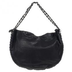 Pre Owned Chanel Black Modern Chain Large Hobo
