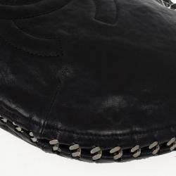 Pre Owned Chanel Black Modern Chain Large Hobo