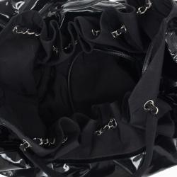 Pre Owned Chanel Black Patent Stretch Spirit XL Cabas Hobo