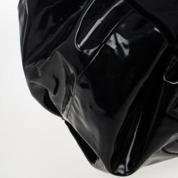 Pre Owned Chanel Black Patent Stretch Spirit XL Cabas Hobo