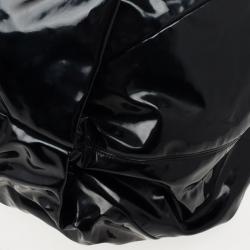 Pre Owned Chanel Black Patent Stretch Spirit XL Cabas Hobo