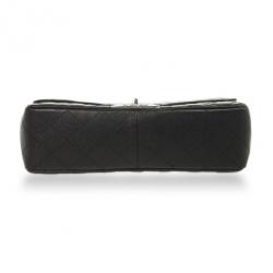 مملوكة مسبقًا Chanel Black Caviar Jumbo Flap