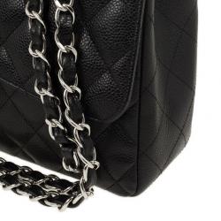 مملوكة مسبقًا Chanel Black Caviar Jumbo Flap