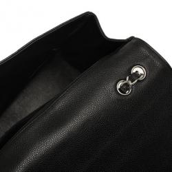 مملوكة مسبقًا Chanel Black Caviar Jumbo Flap