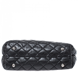 Pre Owned Chanel Black Quilted Aged Calfskin Leather Large Reissue Tote
