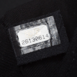 Pre Owned حقيبة شانيل موسايك بوي صوف سوداء مبطنة متوسطة بقلاب