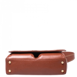 Pre Owned Chanel Brown Caviar Leather CC Shoulder Bag