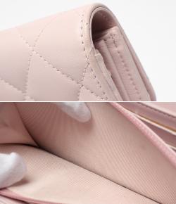 Chanel Pink Quilted Leather Long Wallet 
