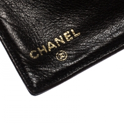 Chanel Black Patent Vintage CC Compact Wallet