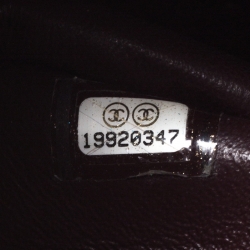Pre Owned حقيبة شانيل جامبو كلاسيك جلد كافيار أسود مبطن بقلاب مزدوج