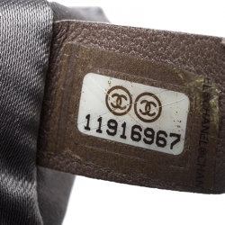 مملوكة مسبقًا Chanel Grey Shimmer Quilted  Jersey  Melrose Bag