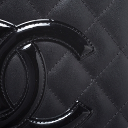 Chanel Black Leather Cambon Ligne Bifold Wallet