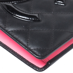 Chanel Black Leather Cambon Ligne Bifold Wallet