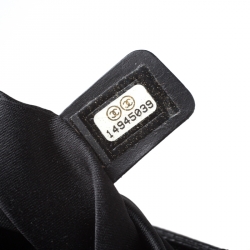 Pre Owned Chanel Black Quilted Caviar Leather GST Tote