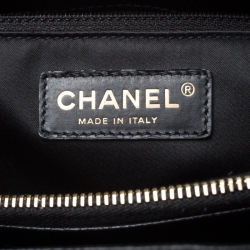 Pre Owned Chanel Black Quilted Caviar Leather GST Tote