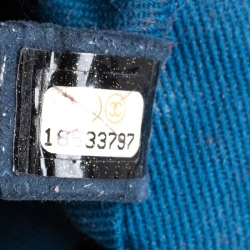 Pre Owned حقيبة يد شانيل "تايمليس CC شوبر" جلد مبطن أزرق