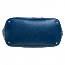 Pre Owned حقيبة يد شانيل "تايمليس CC شوبر" جلد مبطن أزرق