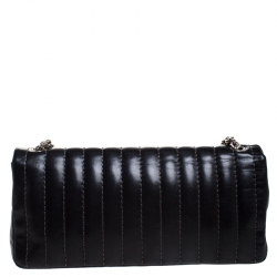 Pre Owned Chanel Black Vertical Quilted Leather Medium Timeless Flap Bag