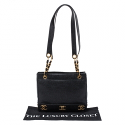 مملوكة مسبقًا Chanel Black Caviar Leather Triple CC Shoulder Bag