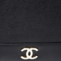 مملوكة مسبقًا Chanel Black Caviar Leather Triple CC Shoulder Bag