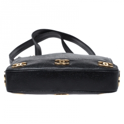 مملوكة مسبقًا Chanel Black Caviar Leather Triple CC Shoulder Bag