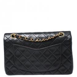 مملوكة مسبقًا Chanel Black Quilted Leather Small Classic Double Flap Bag