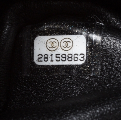 Pre Owned Chanel Black Graffiti Croc Embossed Leather Reissue 2.55 Classic 224 Flap Bag