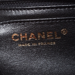 Pre Owned Chanel Black Graffiti Croc Embossed Leather Reissue 2.55 Classic 224 Flap Bag