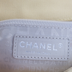 مملوكة مسبقًا حقيبة شانيل صغيرة دلاية رقم 5 قلاب كانفاس غرز نمط ألماس أصفر