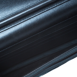 مملوكة مسبقًا Chanel Metallic Blue Lizard Classic WOC Clutch Bag