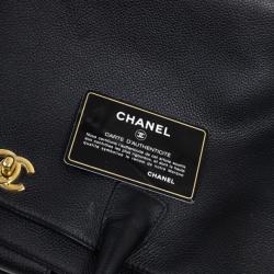 مملوكة مسبقًا Chanel Black Caviar Leather Cerf Executive Large Tote Bag